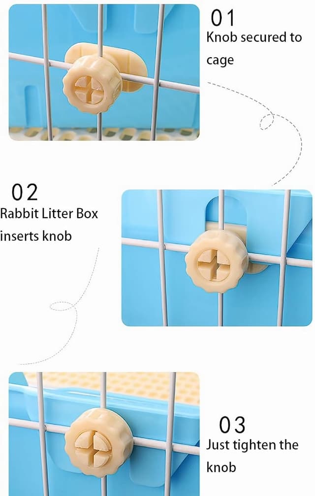 Thumbnail 2 de Rabbit Litter Box Premium Steel Mesh 1 Large 🐇