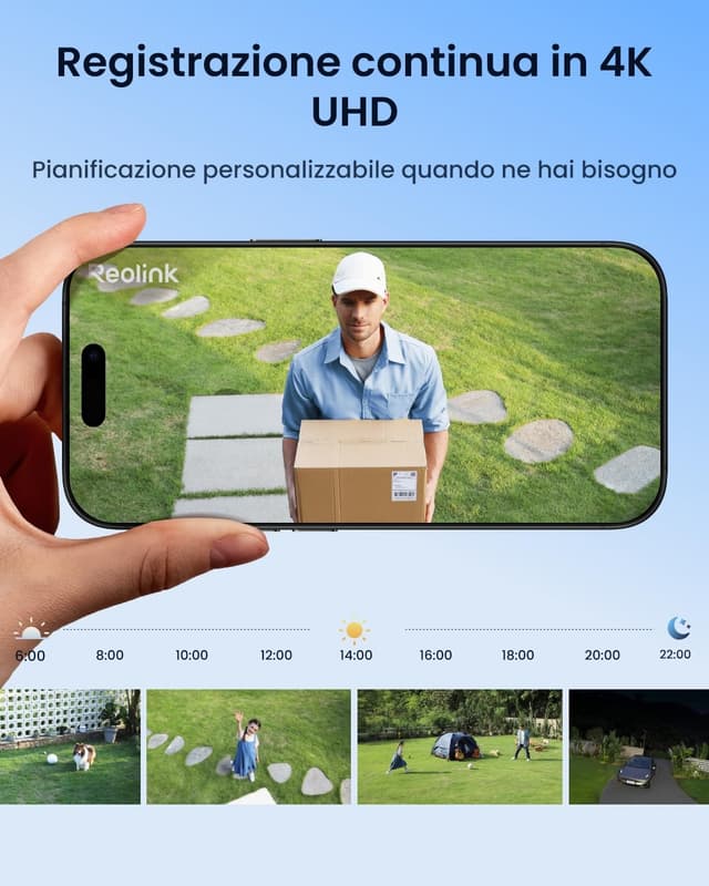 Detalle 2 de Reolink 4K Wi‑Fi 6 Telecamera Esterno 20000mAh