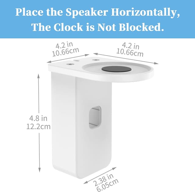 Detalle 1 de Cozycase Plug Wall Mount for Pop/Dot & Google Nest/Home Mini (White)