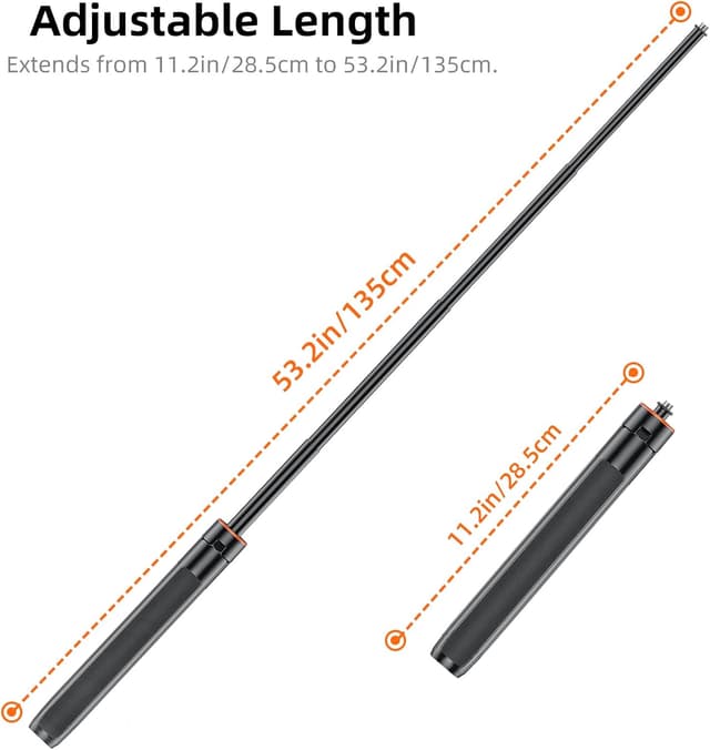 Detalle 1 de Vkesen 2 in 1 selfie tripod 28.8 to 138 cm