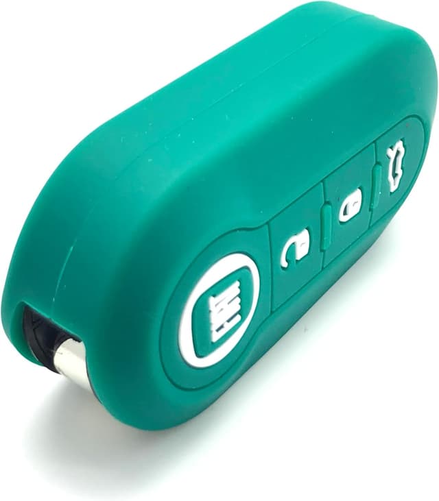 Thumbnail 2 de Silicone Key Fob Protective Case for Fiat 500 (Dark Mint) 🔑