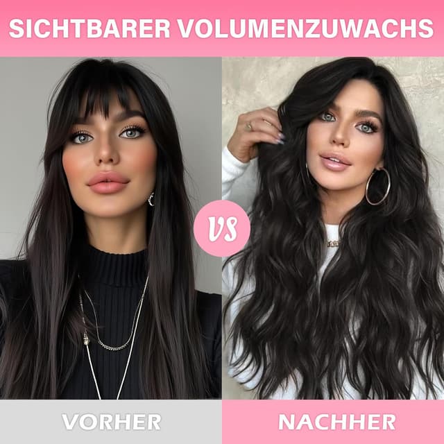 Thumbnail 4 de WOWANGEL Clip-in Echthaar-Extensions 20 Zoll 120 g Dunkelbraun 2