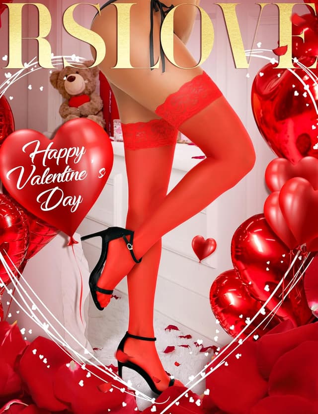 Detalle 2 de RSLOVE bas antidérapants en silicone femme