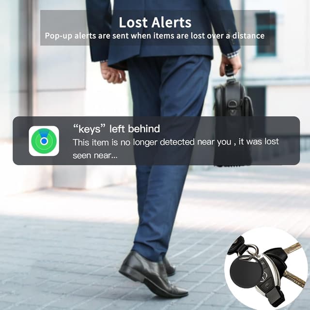 Detalle de Air Tracker Tags 4-Pack Smart Bluetooth Trackers for Apple Find My (iOS Only)