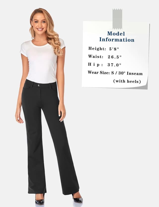 Thumbnail 5 de Tapata Women's Stretchy Bootcut Pants 4 Inseams