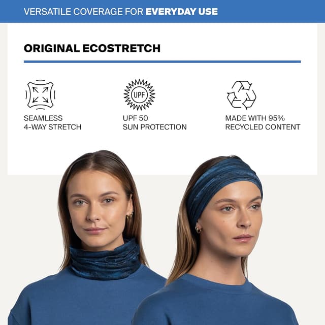 Detalle 2 de BUFF® Schlauchschal Original Ecostretch (männlich/weiblich) – nahtlos & UV-Schutz UPF 50+