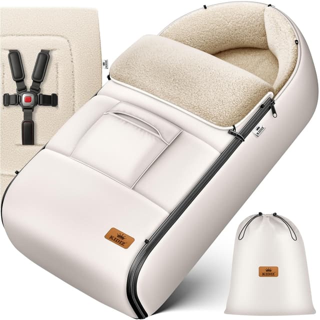 Detalle de Kidiz Babyfußsack Winterfußsack Beige