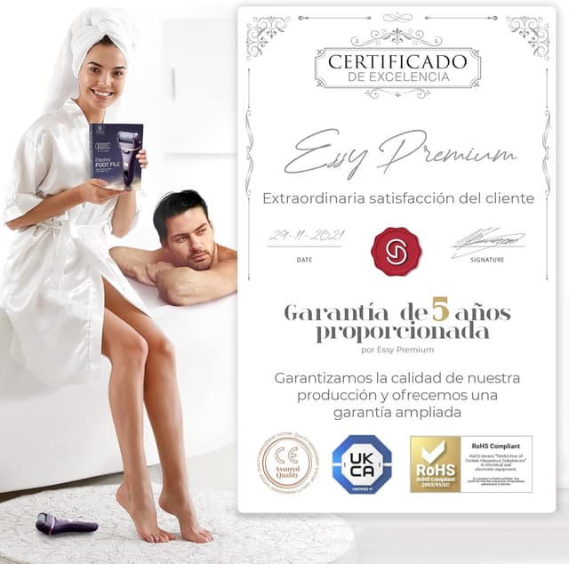 Detalle 2 de Essy Lima Eléctrica Pedicura con 5 Rodillos 💅