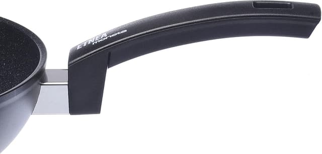 Detalle de Wok Moneta Etnea 28 cm in alluminio nero