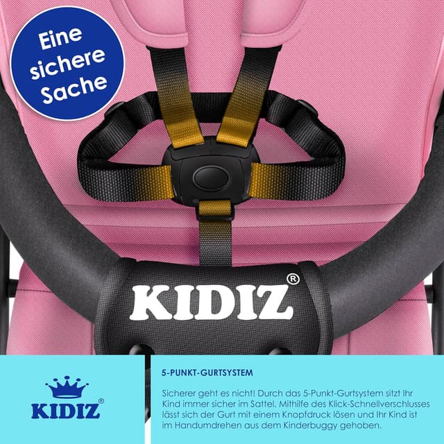 Thumbnail 4 de KIDIZ CITY Buggy kompakter Kinderwagen Rosa