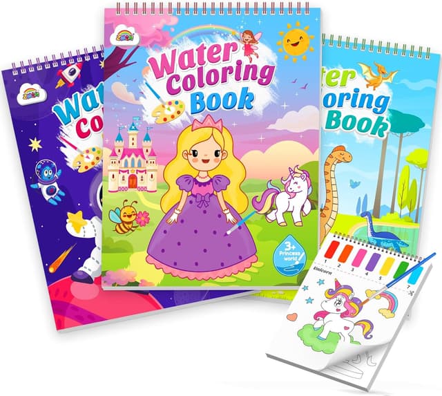 Thumbnail 2 de ZMLM Libro da colorare ad acqua per bambini 3–8 anni 🎨