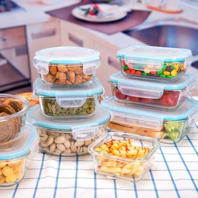 Thumbnail 5 de AILTEC 18-Piece Glass Food Storage Containers