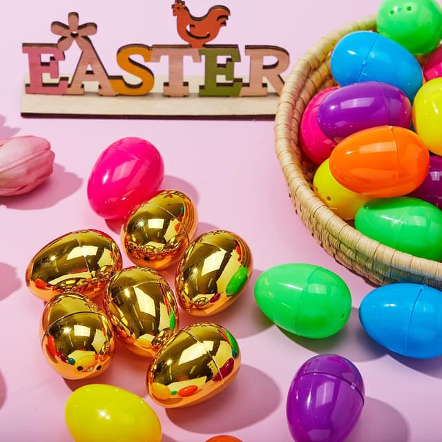 Thumbnail 5 de JOYIN 50PCS Plastic Easter Eggs