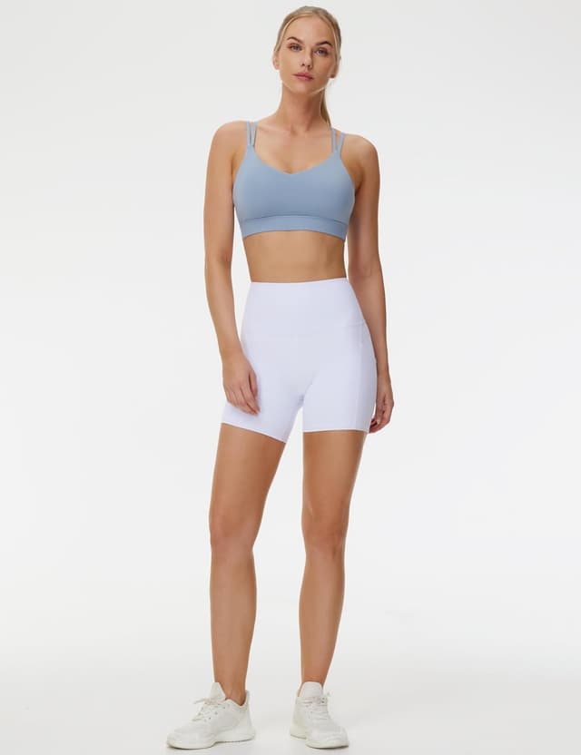 Thumbnail 4 de THE GYM PEOPLE Short yoga taille haute 12,7 cm