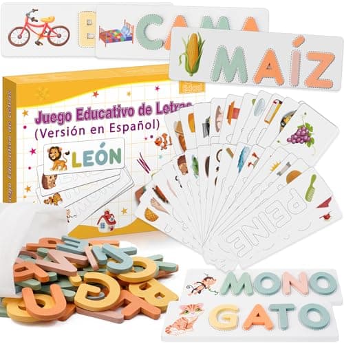 Detalle de Tosekry Juguetes Montessori 52 letras