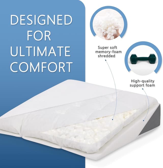 Detalle de HAVARGO Keilchenkissen 60 x 60 x 16 cm