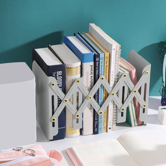 Thumbnail 5 de Book Ends Adjustable Metal Book Ends