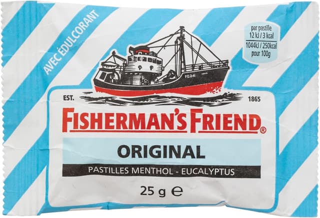 Detalle 2 de Fisherman's Friend 24 Sachets Menthol Eucalyptus sin Azúcar 🍃