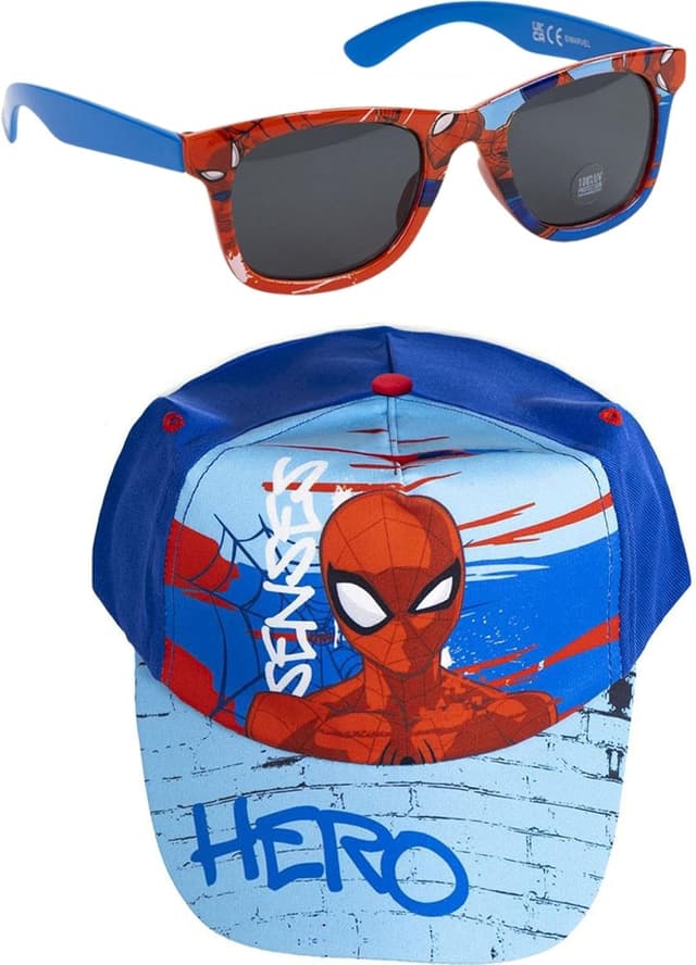 Detalle de Gorra y Gafas Marvel Spiderman Infantil