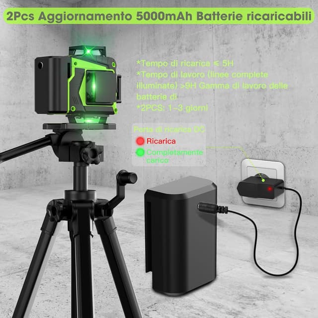 Thumbnail 5 de Livella laser autolivellante 16 linee 360° 📐