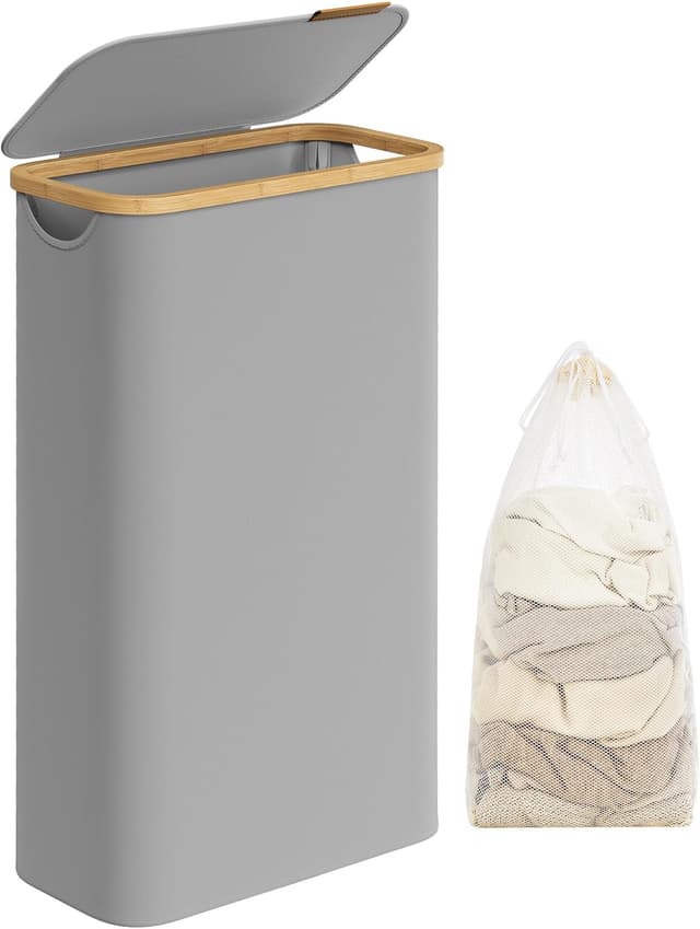 Detalle de SONGMICS Cesto de Ropa 65 L estrecho