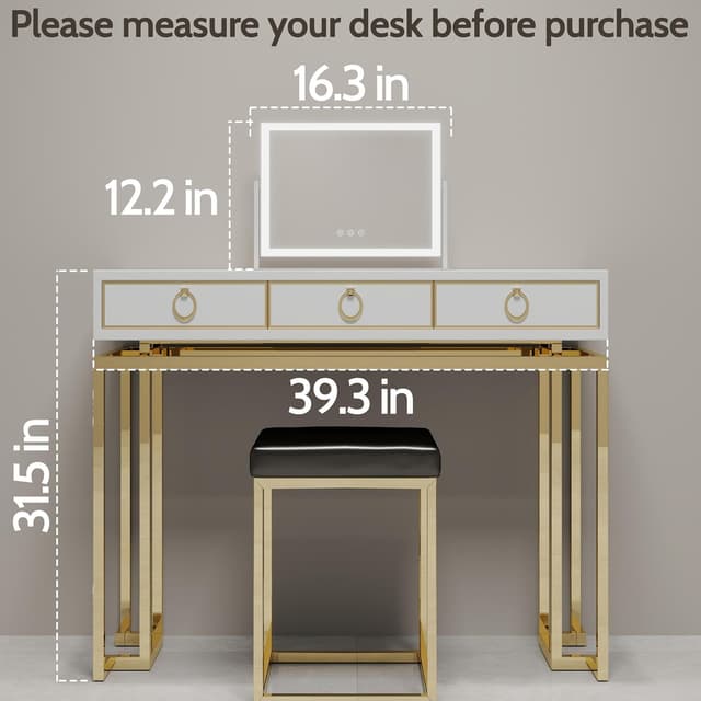 Thumbnail 6 de ROLOVE Lighted Makeup Mirror 16.3"x12.6" ๐