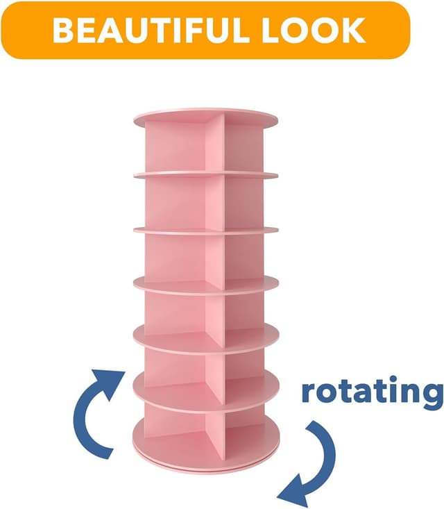 Thumbnail 6 de SpaceAid 6-Tier rotating shoe rack 6 tiers