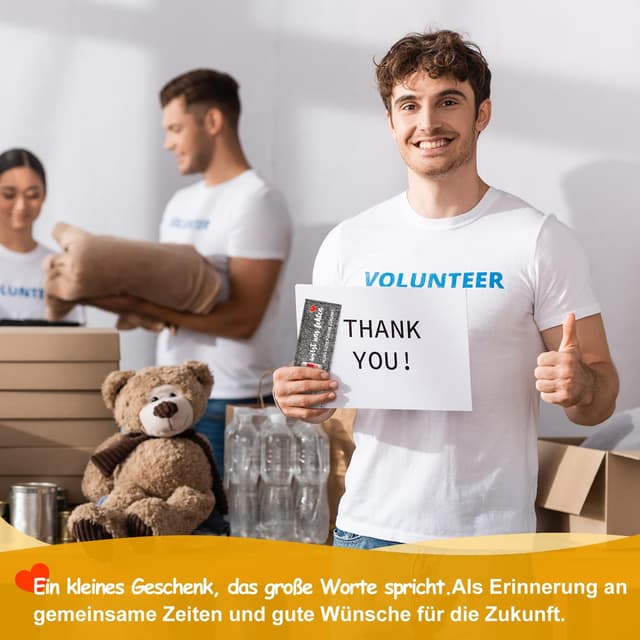 Detalle de JAYZUUM 10 Stück Filz-Hüllen für Duplo-Schokolade mit Herzdesign – Geschenkverpackung für Abschied, Neuanfang & Dankeschön