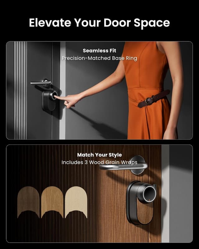 Detalle 2 de SwitchBot WiFi Smart Lock Ultra with Touchscreen Keypad (Fingerprint, Matter & voice support)