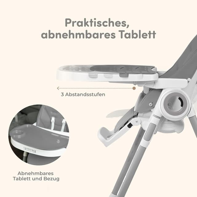 Detalle de Sweety Fox Hochstuhl 15 kg mit Liegefunktion