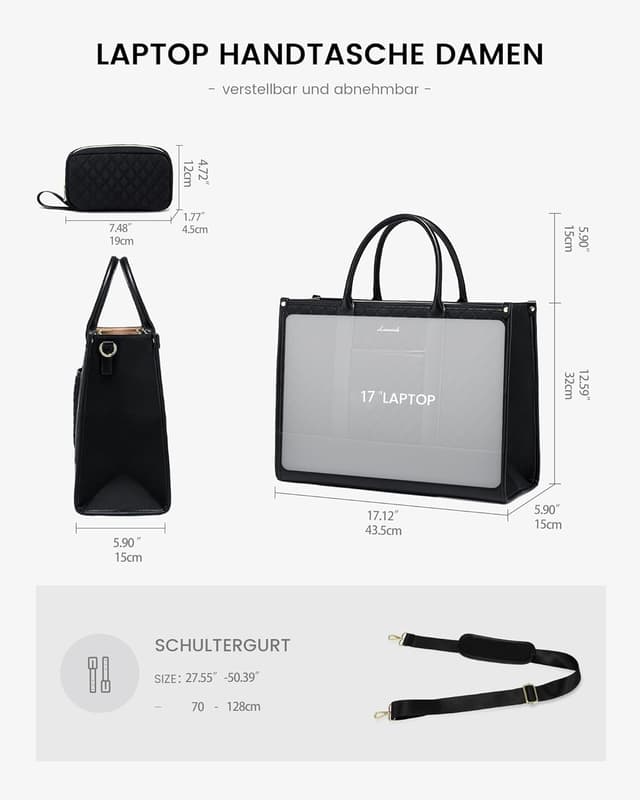 Thumbnail 5 de LOVEVOOK Laptoptasche 17 Zoll