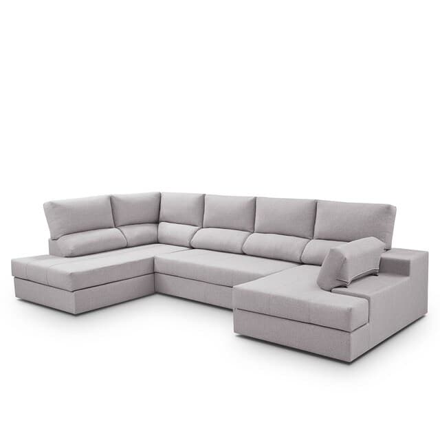 Detalle de Sofá cama Eskil con rincón izquierdo y chaiselongue derecha 🛋