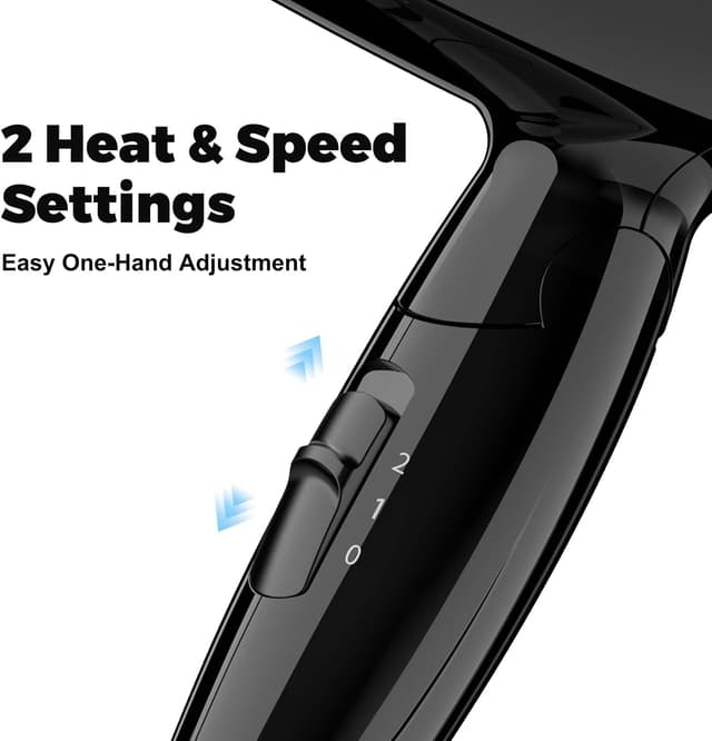 Detalle 2 de YASHE Mini Asciugacapelli 1200W