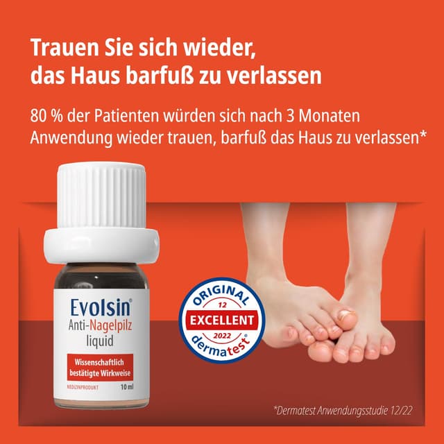 Detalle 2 de Evolsin® Anti-Nagelpilz Liquid – Medizinprodukt gegen Nagelpilz an Händen & Füßen, auch für Diabetiker