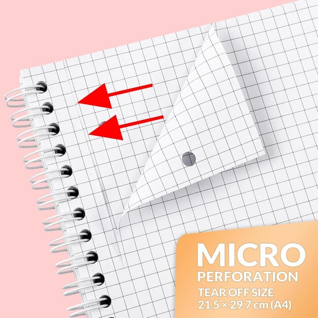 Detalle 2 de SUNEE A4 Squared Notebook Pack 3