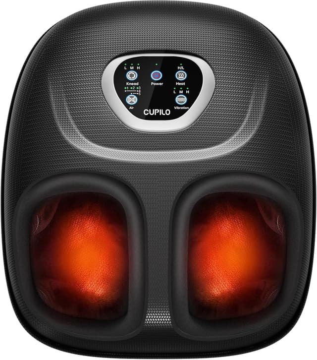 Detalle de CuPiLo Foot Massager with Heat, 5 Compression Levels & Vibration (FSA/HSA eligible)
