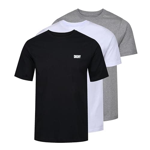 Detalle de DKNY Hombres Camiseta Cuello Redondo Pack 3 Grande