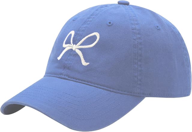 Detalle de ANYZSCO Adjustable Y2K Trucker Baseball Cap with Wide Brim Bow (Unisex)