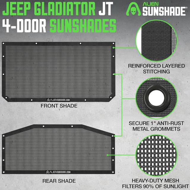 Thumbnail 1 de Alien Sunshade Jeep Gladiator Sun Shade 2018–2023 🚙
