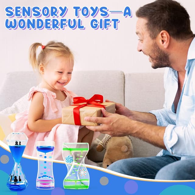 Thumbnail 5 de Liquid Timer Sensory Hourglass Set of 3 ⏳
