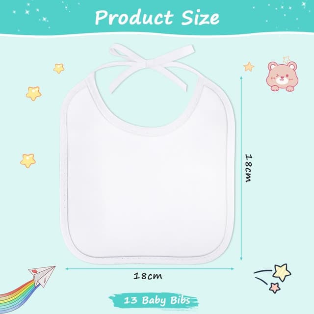 Thumbnail 1 de Aolso Baberos para pintar 12 piezas 9-12M