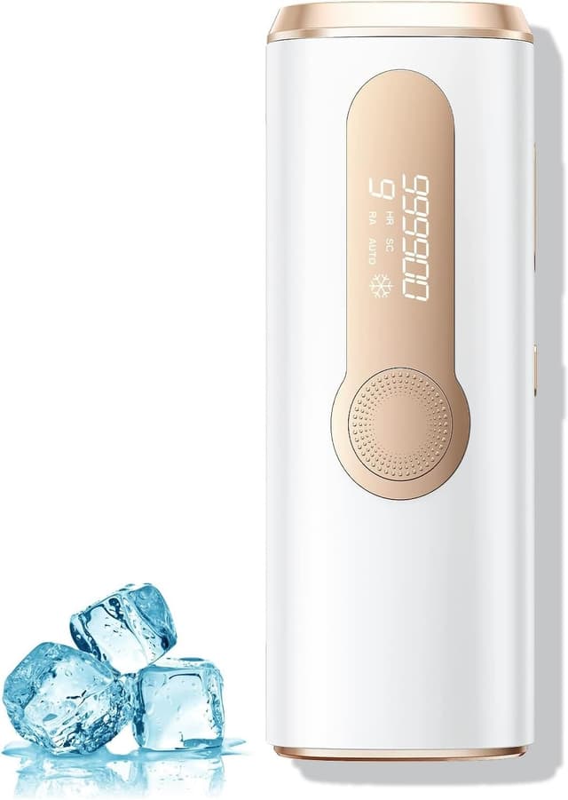 Detalle de Haarlosy LCN1201 : épilateur IPL à lumière pulsée avec refroidissement 10℃, 3 en 1 (HR/SC/RA) pour aisselles, maillot et corps