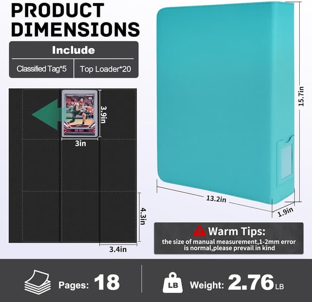 Thumbnail 4 de ZLCA Top Loader Binder 324 Cards