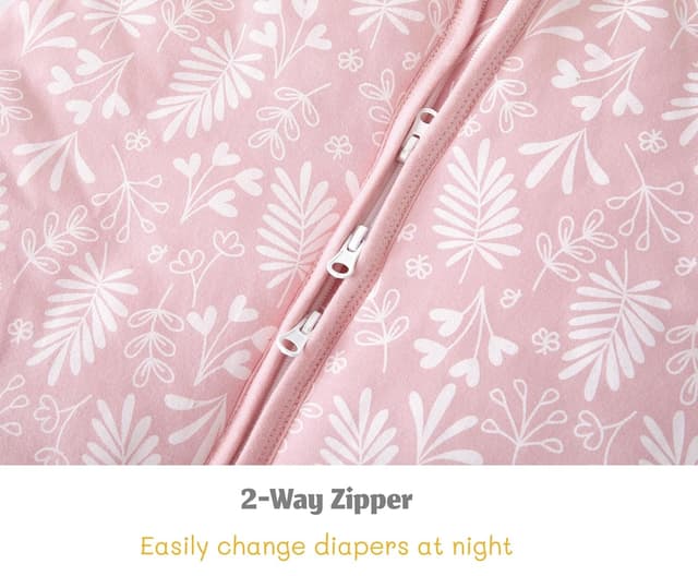 Detalle de Chilsuessy Baby-Schlafsack mit Füßen 2er-Pack, 2,5 Tog – weicher Baumwoll-Schlafsack für Kinder (75–85 cm)