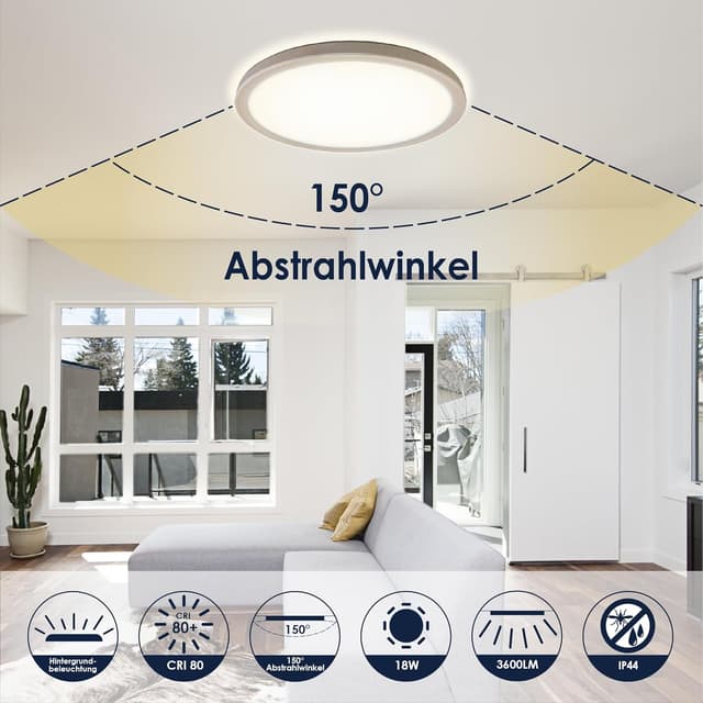 Detalle 2 de BestLuz LED Deckenleuchte 18 W 3.600 lm