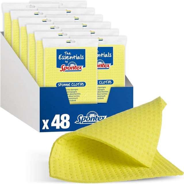 Detalle de Spontex The Essentials Bayetas 20,6x18 cm