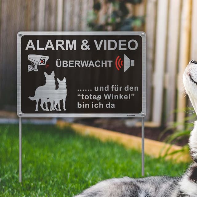 Thumbnail 5 de Ashoaza Schild Alarm und Videoüberwachung 30x20