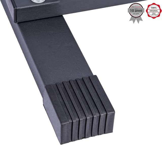 Detalle de Ultrasport supporto per dischi pesi: rastrelliera in acciaio per bilancieri e manubri
