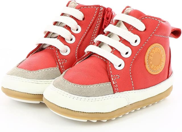 Detalle 2 de Robeez MIGO – Chausson bébé garçon en cuir, fermeture éclair