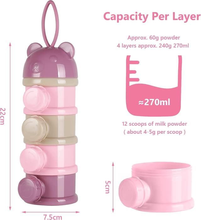 Detalle de Vicloon dispenser latte in polvere 4 scomparti